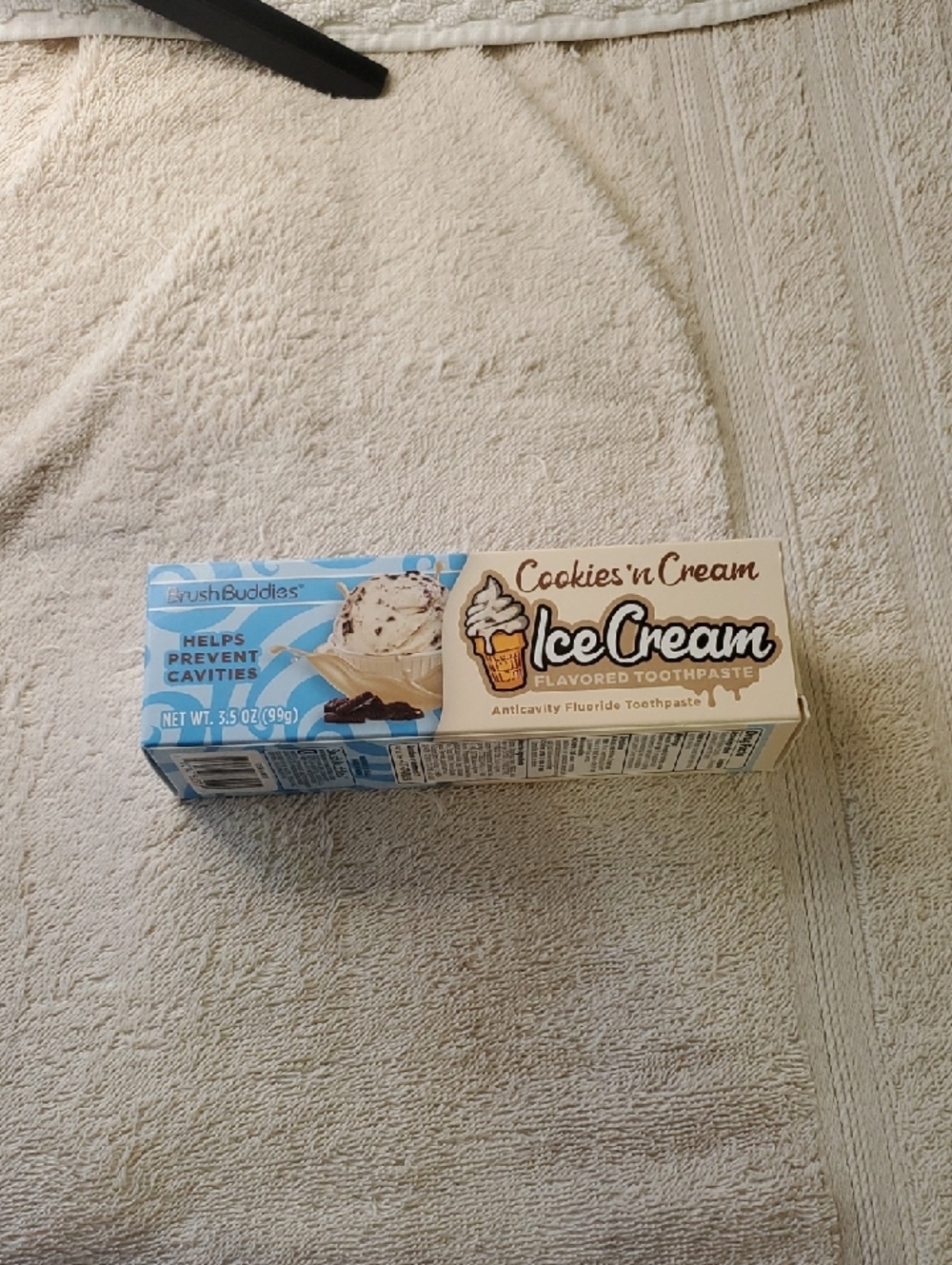 BrushBuddies Cookies 'n Cream Ice Cream Flavored Toothpaste